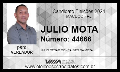 Candidato JULIO MOTA 2024 - MACUCO - Eleições