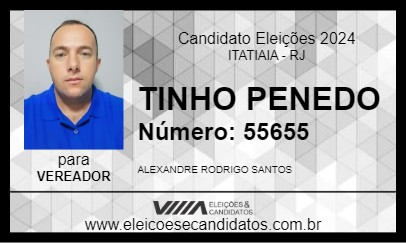 Candidato TINHO PENEDO 2024 - ITATIAIA - Eleições