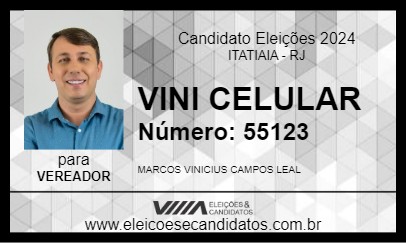 Candidato VINI CELULAR 2024 - ITATIAIA - Eleições