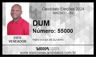 Candidato DUM 2024 - MACUCO - Eleições