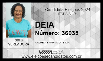 Candidato DEIA 2024 - ITATIAIA - Eleições