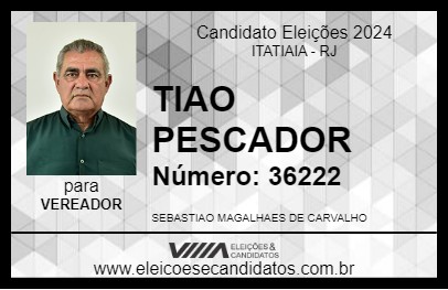 Candidato TIAO PESCADOR 2024 - ITATIAIA - Eleições