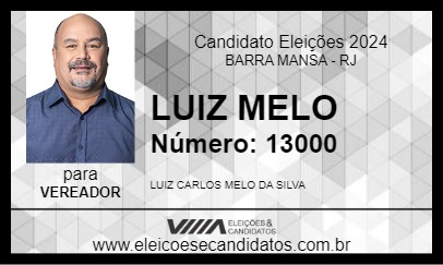 Candidato LUIZ MELO 2024 - BARRA MANSA - Eleições