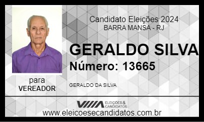 Candidato GERALDO SILVA 2024 - BARRA MANSA - Eleições