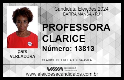 Candidato PROFESSORA CLARICE 2024 - BARRA MANSA - Eleições