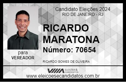 Candidato RICARDO MARATONA 2024 - RIO DE JANEIRO - Eleições