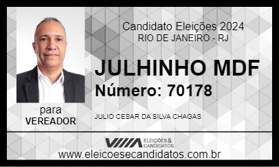 Candidato JULINHO MDF 2024 - RIO DE JANEIRO - Eleições