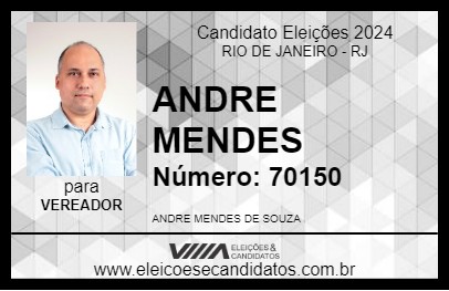 Candidato ANDRE MENDES 2024 - RIO DE JANEIRO - Eleições