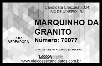 Candidato MARQUINHO DA GRANITO 2024 - RIO DE JANEIRO - Eleições