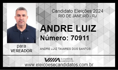 Candidato ANDRE LUIZ TAVARES DOS SANTOS 2024 - RIO DE JANEIRO - Eleições