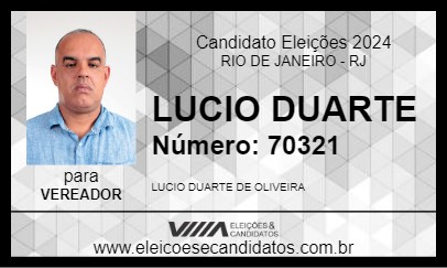 Candidato LUCIO DUARTE 2024 - RIO DE JANEIRO - Eleições