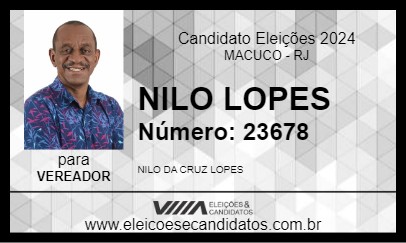 Candidato NILO LOPES 2024 - MACUCO - Eleições