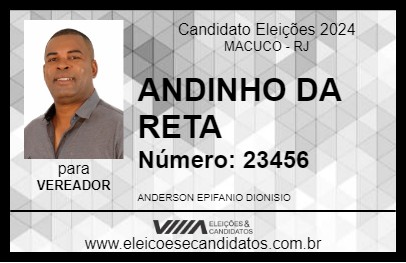 Candidato ANDINHO DA RETA 2024 - MACUCO - Eleições