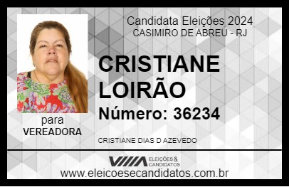 Candidato CRISTIANE LOIRÃO 2024 - CASIMIRO DE ABREU - Eleições