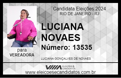 Candidato LUCIANA NOVAES 2024 - RIO DE JANEIRO - Eleições