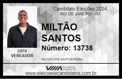 Candidato MILTÃO SANTOS 2024 - RIO DE JANEIRO - Eleições