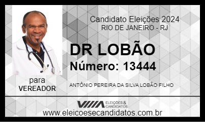 Candidato DR LOBÃO 2024 - RIO DE JANEIRO - Eleições