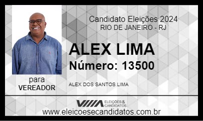 Candidato ALEX LIMA 2024 - RIO DE JANEIRO - Eleições