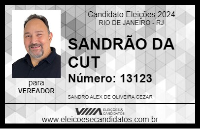 Candidato SANDRÃO DA CUT 2024 - RIO DE JANEIRO - Eleições