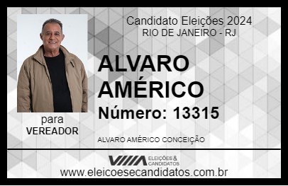 Candidato ALVARO AMÉRICO 2024 - RIO DE JANEIRO - Eleições