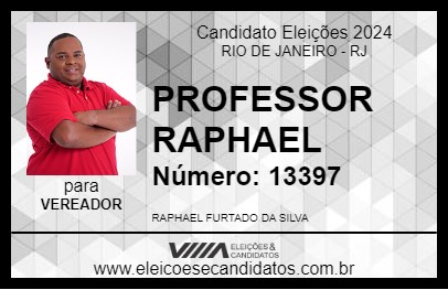 Candidato PROFESSOR RAPHAEL 2024 - RIO DE JANEIRO - Eleições