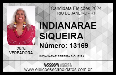 Candidato INDIANARAE SIQUEIRA 2024 - RIO DE JANEIRO - Eleições