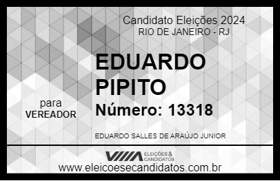 Candidato EDUARDO PIPITO 2024 - RIO DE JANEIRO - Eleições