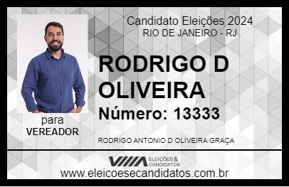 Candidato RODRIGO D OLIVEIRA 2024 - RIO DE JANEIRO - Eleições