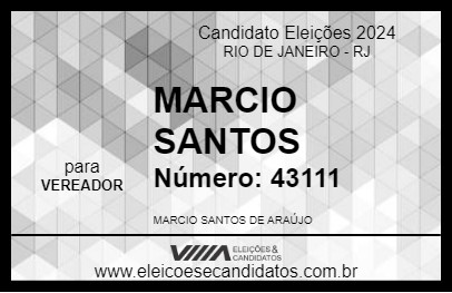 Candidato MARCIO SANTOS 2024 - RIO DE JANEIRO - Eleições