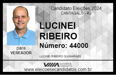 Candidato LUCINEI RIBEIRO 2024 - CANTAGALO - Eleições