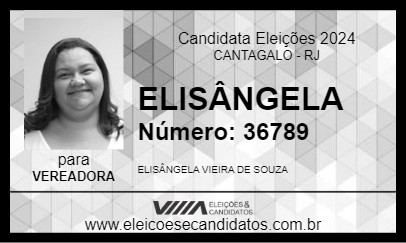 Candidato ELISÂNGELA 2024 - CANTAGALO - Eleições