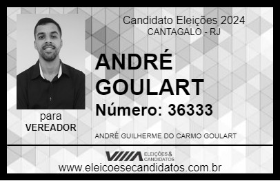 Candidato ANDRÉ GOULART 2024 - CANTAGALO - Eleições