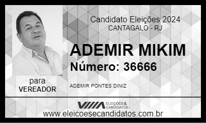 Candidato ADEMIR MIKIM 2024 - CANTAGALO - Eleições