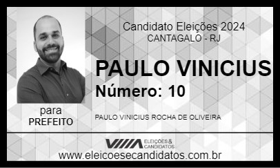 Candidato PAULO VINICIUS 2024 - CANTAGALO - Eleições