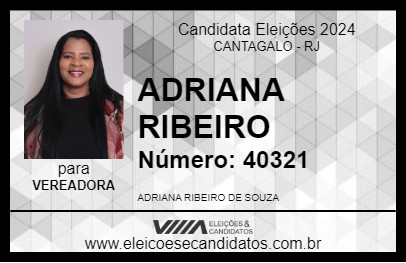 Candidato ADRIANA RIBEIRO 2024 - CANTAGALO - Eleições