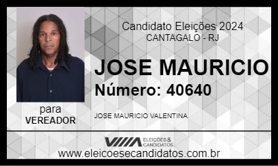 Candidato JOSE MAURICIO 2024 - CANTAGALO - Eleições