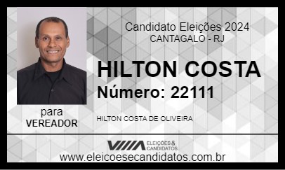 Candidato HILTON COSTA 2024 - CANTAGALO - Eleições