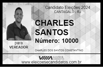 Candidato CHARLES SANTOS 2024 - CANTAGALO - Eleições