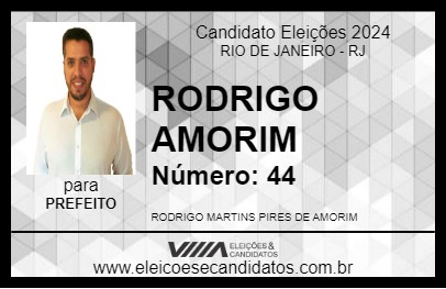 Candidato RODRIGO AMORIM 2024 - RIO DE JANEIRO - Eleições