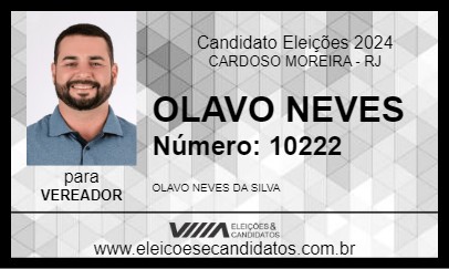 Candidato OLAVO NEVES 2024 - CARDOSO MOREIRA - Eleições