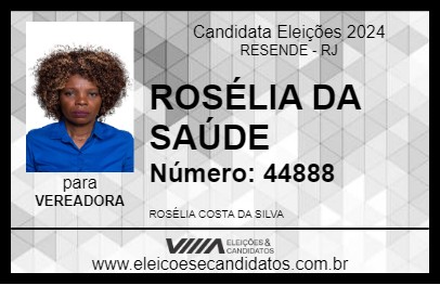 Candidato ROSÉLIA DA SAÚDE 2024 - RESENDE - Eleições