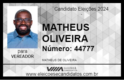 Candidato MATHEUS OLIVEIRA 2024 - RESENDE - Eleições