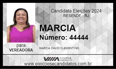 Candidato MARCIA 2024 - RESENDE - Eleições