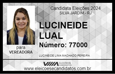 Candidato LUCINEIDE LUAL 2024 - SILVA JARDIM - Eleições