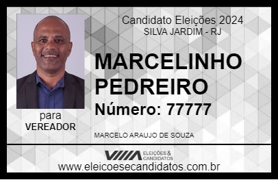 Candidato MARCELINHO PEDREIRO 2024 - SILVA JARDIM - Eleições