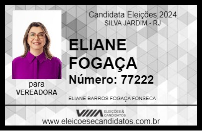 Candidato ELIANE FOGAÇA 2024 - SILVA JARDIM - Eleições