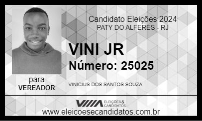 Candidato VINI JR 2024 - PATY DO ALFERES - Eleições