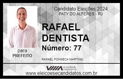 Candidato RAFAEL DENTISTA 2024 - PATY DO ALFERES - Eleições