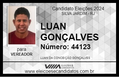 Candidato LUAN GONÇALVES 2024 - SILVA JARDIM - Eleições