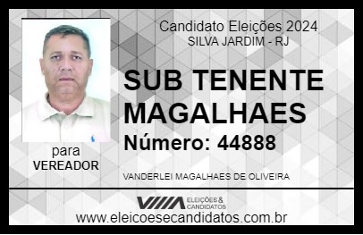 Candidato SUB TENENTE MAGALHAES 2024 - SILVA JARDIM - Eleições